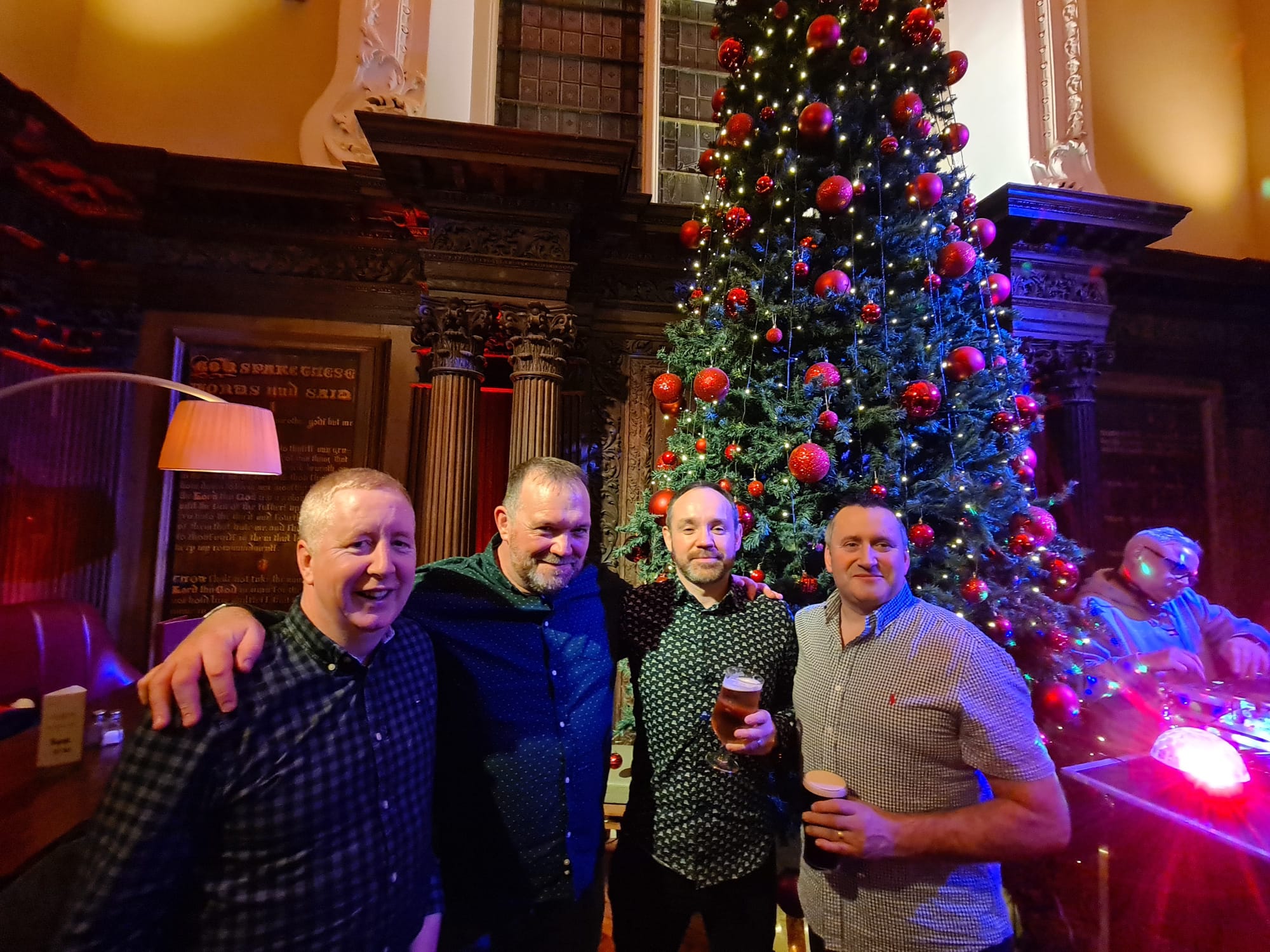 3D Dublin event beside Christmas Tree