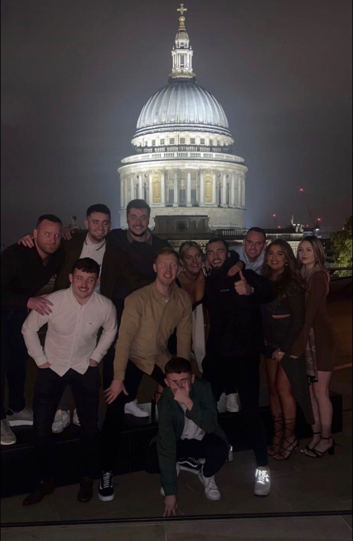 3D staff with St Paul's Cathedral in the background