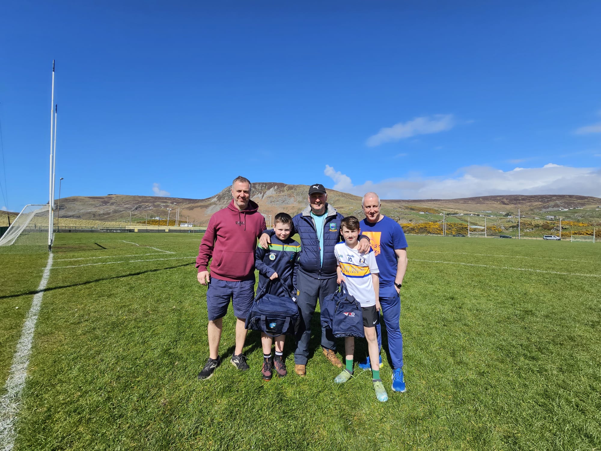 Michael, Cillian, Paddy, Jamie and Conal at the Easter Camp
