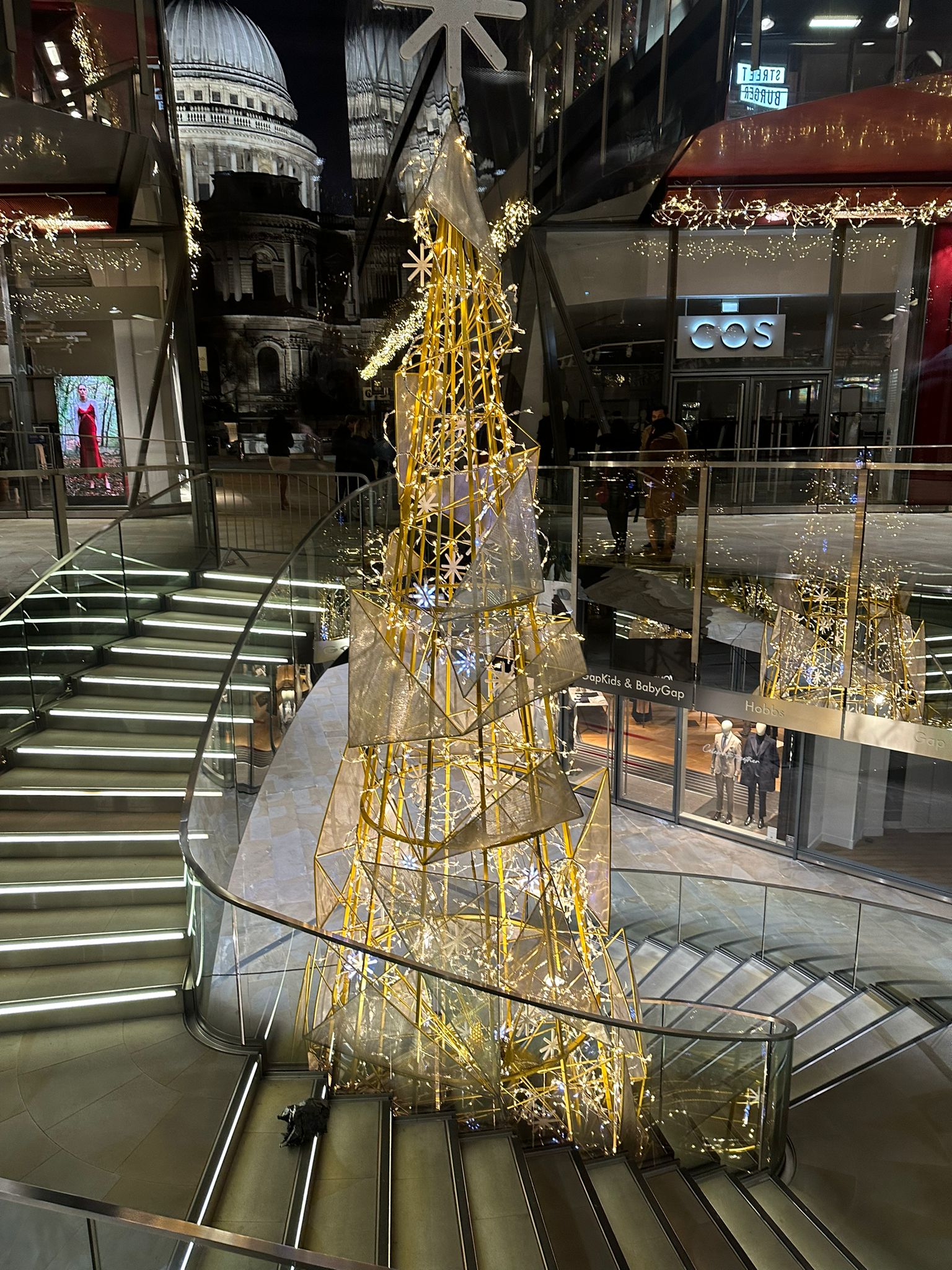 A festive Christmas Tree in London