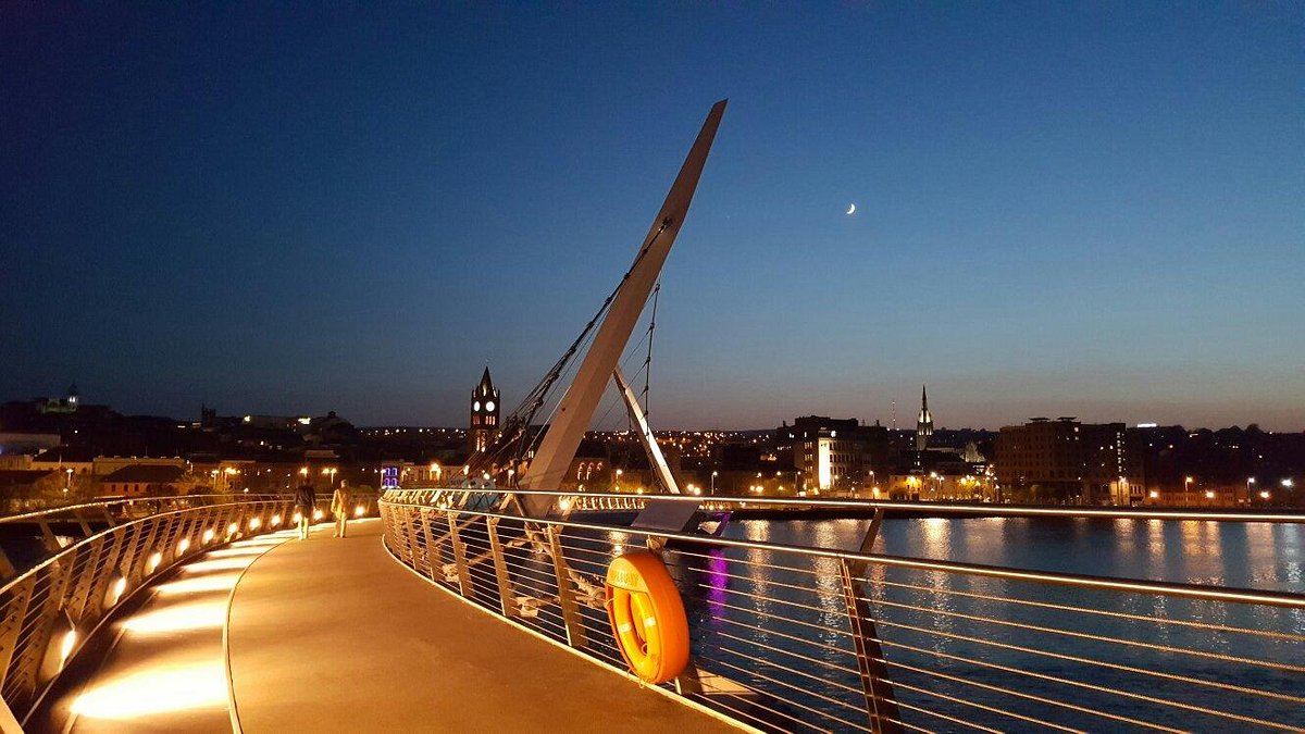 The Peace Bridge in Derry